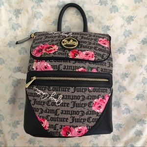 Juicy Couture Petal Stat Black If The Crown Fits Backpack